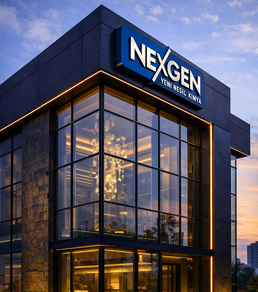 Nexgen Kimya tesis ve &uuml;retim s&uuml;recini temsil eden g&ouml;rsel